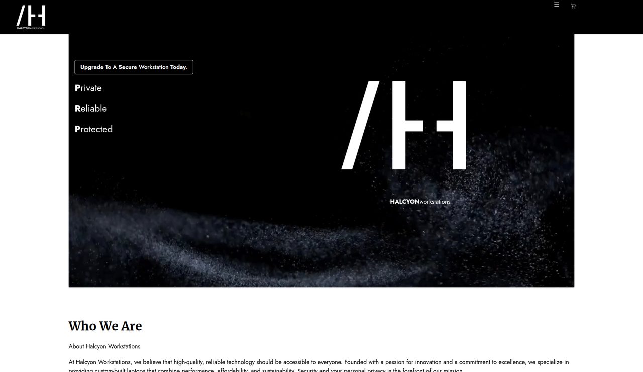 Halcyon Workstations homepage