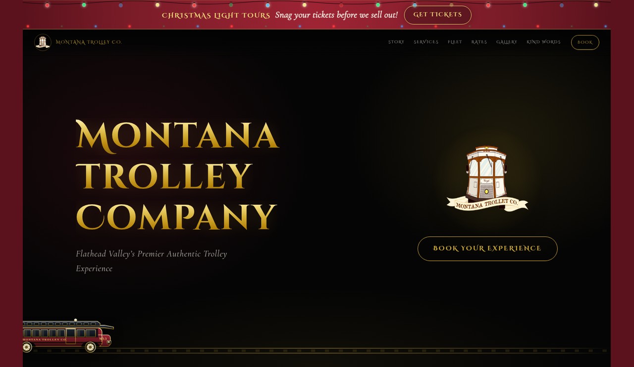 Montana Trolley Company homepage